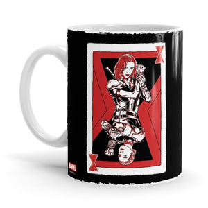 Black Widow Card - Marvel Ceramic Home Kitchen Drinking Coffee Milk Mug (350ml/11oz, Made in USA) - Glow-Paradise