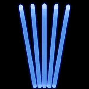 12 Inch Premium Jumbo Glow Sticks (Blue Color, 10 Count Per Pack) - Glow-Paradise