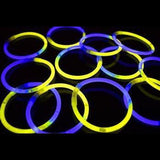 Glow Eyeglasses Bi-Color - Aviator Style - Bi Blue/Yellow (50 Eye Glassess Per Pack) - Glow-Paradise