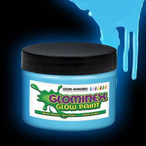 Glominex Glow Paint Pint (Blue Color, 1 Jar Per Pack) - Glow-Paradise