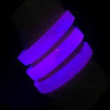 22 Inch Glow Stick Necklaces (Blue Color, 25 Counts Per Pack) - Glow-Paradise