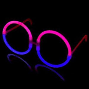 Glow Eyeglasses - Round - Bi Blue/Pink (50 Eye Glassess Per Pack) - Glow-Paradise