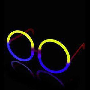 Glow Eyeglasses - Round - Bi Blue/Yellow (50 Eye Glassess Per Pack) - Glow-Paradise