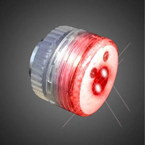 LED Flashing Button Body Lights (Red Color, 1 Per Pack) - Glow-Paradise