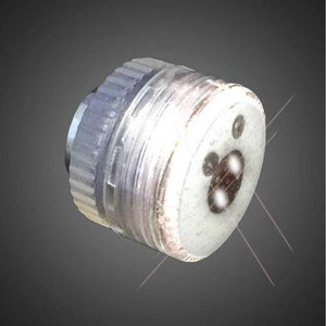 LED Flashing Button Body Lights (White Color, 1 Per Pack) - Glow-Paradise