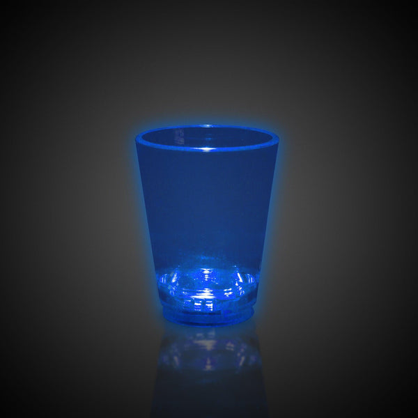 LED Light Up Liquid Activated 1.5 Oz Shot Glass (Blue Color, 1 Quantity Per Pack) - Glow-Paradise