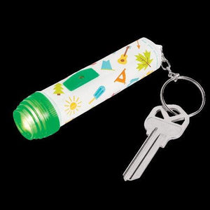Led Light Up Camping flashlights Keychains (12 Per Pack) - Glow-Paradise