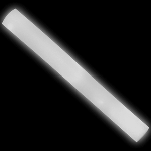 LED Light Up 18 Inch Multicolor Foam Stick Baton (White Color, 3 Per Pack) - Glow-Paradise