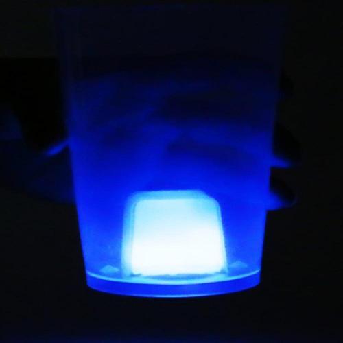 Glow In The Dark Cube Cup (Blue Color, 1 Cup Per Pack) - Glow-Paradise