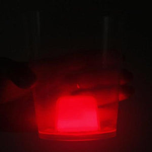 Glow In The Dark Cube Cup (Red Color, 1 Cup Per Pack) - Glow-Paradise