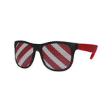 Candy Cane Novelty Sunglasses (1 Sunglasses Per Pack) - Glow-Paradise