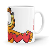 Chain Of Hearts - Garfield Ceramic Home Kitchen Drinking Coffee Milk Mug (350ml/11oz, Made in USA) - Glow-Paradise