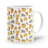 Chasing Cheese - Tom & Jerry Ceramic Home Kitchen Drinking Coffee Milk Mug (350ml/11oz, Made in USA) - Glow-Paradise