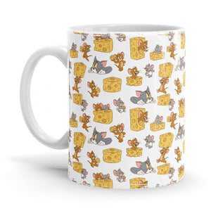 Chasing Cheese - Tom & Jerry Ceramic Home Kitchen Drinking Coffee Milk Mug (350ml/11oz, Made in USA) - Glow-Paradise