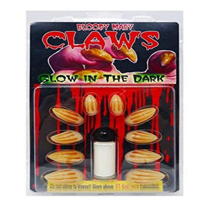 Glow in the Dark Werewolf Claws (10 Nails Per Pack) - Glow-Paradise