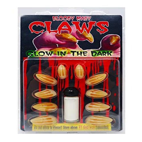 Glow in the Dark Werewolf Claws (10 Nails Per Pack) - Glow-Paradise