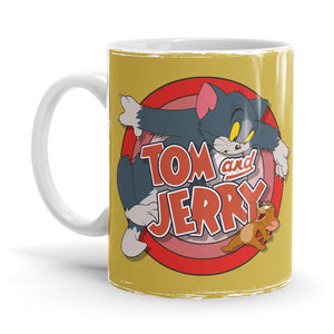 Classic Duo - Tom & Jerry Ceramic Home Kitchen Drinking Coffee Milk Mug (350ml/11oz, Made in USA) - Glow-Paradise