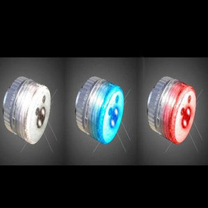LED Flashing Button Body Lights-Patriotic Colors - Red Blue White (3 Per Pack) - Glow-Paradise