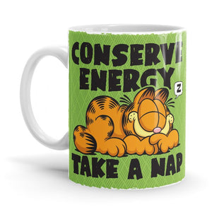 Conserve Energy - Garfield Coffee Mug - Glow-Paradise
