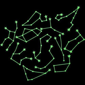 Glow in the Dark Constellation Stars (12 Stickers Per Pack) - Glow-Paradise