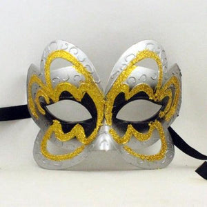 Venetian Face Mask (Silver Color, 1 Mask Per Pack) - Glow-Paradise