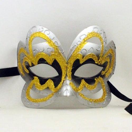 Venetian Face Mask (Silver Color, 1 Mask Per Pack) - Glow-Paradise