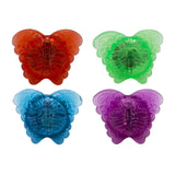 LED Jelly Butterfly Rings (Assorted Colors, 24 Rings Per Pack) - Glow-Paradise