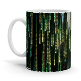 Digital Rain Ceramic Home Kitchen Drinking Coffee Milk Mug (350ml/11oz, Made in USA) - Glow-Paradise