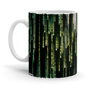 Digital Rain Ceramic Home Kitchen Drinking Coffee Milk Mug (350ml/11oz, Made in USA) - Glow-Paradise