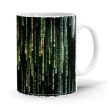 Digital Rain Ceramic Home Kitchen Drinking Coffee Milk Mug (350ml/11oz, Made in USA) - Glow-Paradise