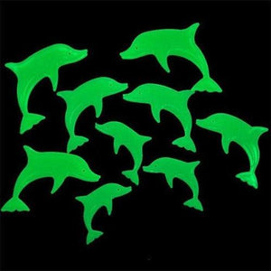 Glow in the Dark Dolphins (18 Stickers Per Pack) - Glow-Paradise