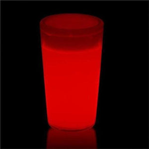 Glow In The Dark Shot Glass (Red Color, 1 Glass Per Pack) - Glow-Paradise