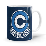Capsule Corp Logo - Dragon Ball Z Ceramic Home Kitchen Drinking Coffee Milk Mug (350ml/11oz, Made in USA) - Glow-Paradise