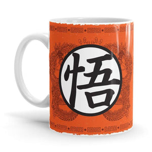 Goku: Go Kanji - Dragon Ball Z Ceramic Home Kitchen Drinking Coffee Milk Mug (350ml/11oz, Made in USA) - Glow-Paradise