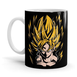 Super Saiyan Goku - Dragon Ball Z Ceramic Home Kitchen Drinking Coffee Milk Mug (350ml/11oz, Made in USA)x - Glow-Paradise