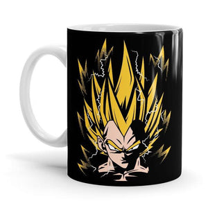 Super Saiyan Vegeta - Dragon Ball Z Ceramic Home Kitchen Drinking Coffee Milk Mug (350ml/11oz, Made in USA) - Glow-Paradise