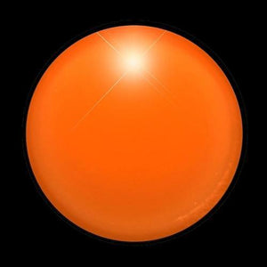 Light Up Round Badge Pin (Orange Color, 1 Per Pack) - Glow-Paradise