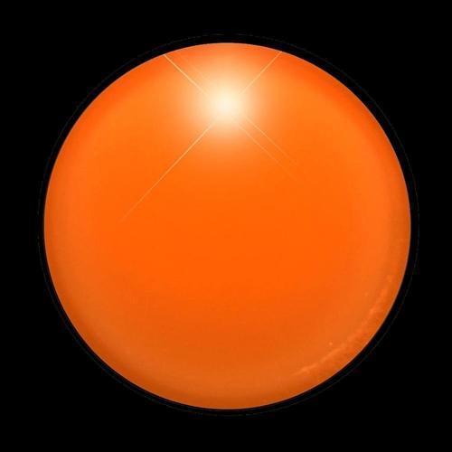 Light Up Round Badge Pin (Orange Color, 1 Per Pack) - Glow-Paradise