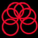 8 Inch Premium Glow Stick Bracelets (Red Color, 100 Counts Per Pack) - Glow-Paradise
