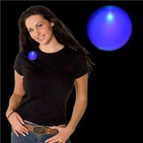 Light Up Round Badge Pin (Blue Color, 1 Per Pack) - Glow-Paradise