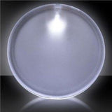 Light Up Round Badge Pin (White Color, 1 Per Pack) - Glow-Paradise
