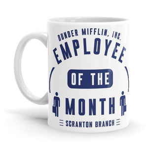 Employee Of The Month Ceramic Home Kitchen Drinking Coffee Milk Mug (350 ml/11oz, Made in USA) - Glow-Paradise