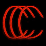 22 Inch Twister Glow Stick Necklaces (Red Color, 25 Count Per Pack) - Glow-Paradise
