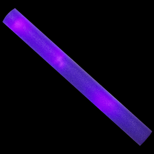 LED Light Up 18 Inch Multicolor Foam Stick Baton (Purple Color, 6 Per Pack) - Glow-Paradise