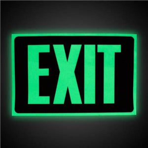 Glow In the Dark Exit Sign (1 Count Per Pack) - Glow-Paradise