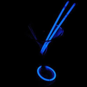 6.5 Inch Glow In The Dark Super Bright Multipurpose Drink Stirrers (Aqua Color, 15 Stirrers Per Pack) - Glow-Paradise