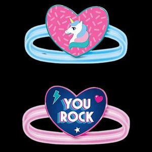 Girls Rule Glow Bracelets (6 Quantity Per Pack) - Glow-Paradise