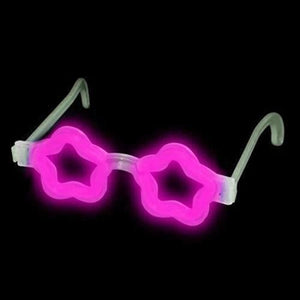 Glow Star Shaped Eye Glasses (Pink Color, 12 Eye Glassess Per Pack) - Glow-Paradise