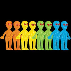 Glow-in-the-Dark Alien Favors (8 Pieces Per Pack) - Glow-Paradise