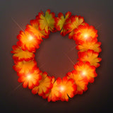 Autumn Festival Harvest Light Up Flower Crown Headband LED Lights (Orange Color, 1 Quantity Per Pack) - Glow-Paradise
